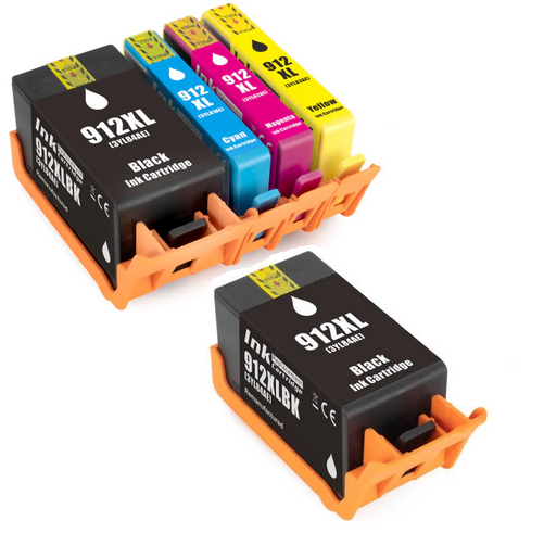 Compatible HP 912XL Set of 4 Ink Cartridges & EXTRA BLACK?(2 x Black 1 x Cyan/Magenta/Yellow)